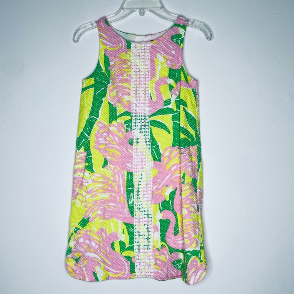 Lilly Pulitzer For Target flamingo print lace shift sleeveless dress Medium - Picture 13 of 15
